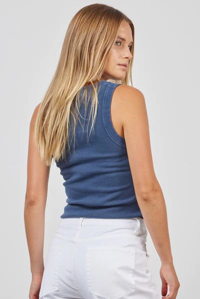 Academy Brand Women's Essential Rib Tank - True Navy Academy Brand