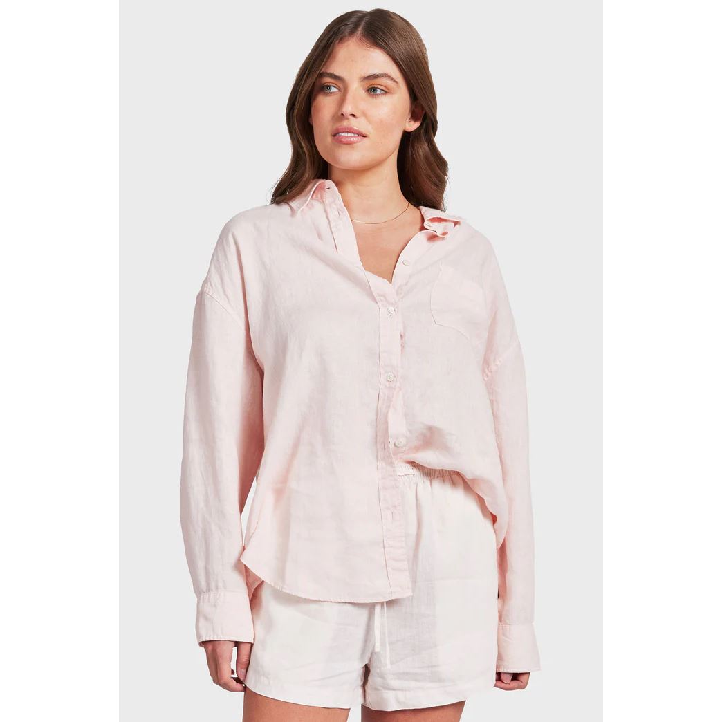 Academy Brand Women's Hampton Long Sleeve Shirt - Dawn Pink Academy Brand