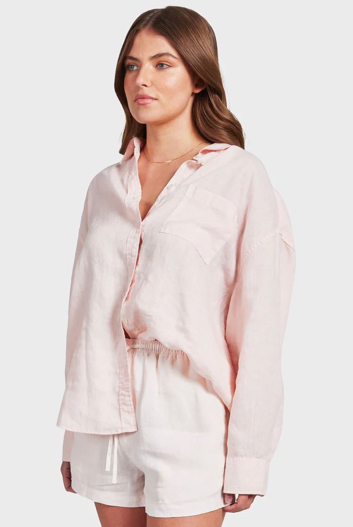 Academy Brand Women's Hampton Long Sleeve Shirt - Dawn Pink Academy Brand