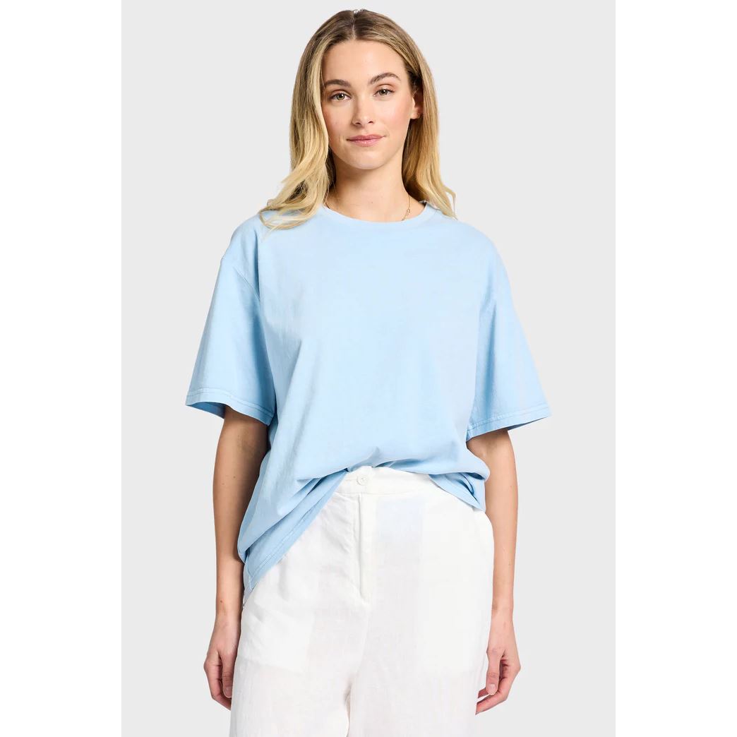 Academy Brand Women's Jimmy Boyfriend Tee - Dream Blue Academy Brand