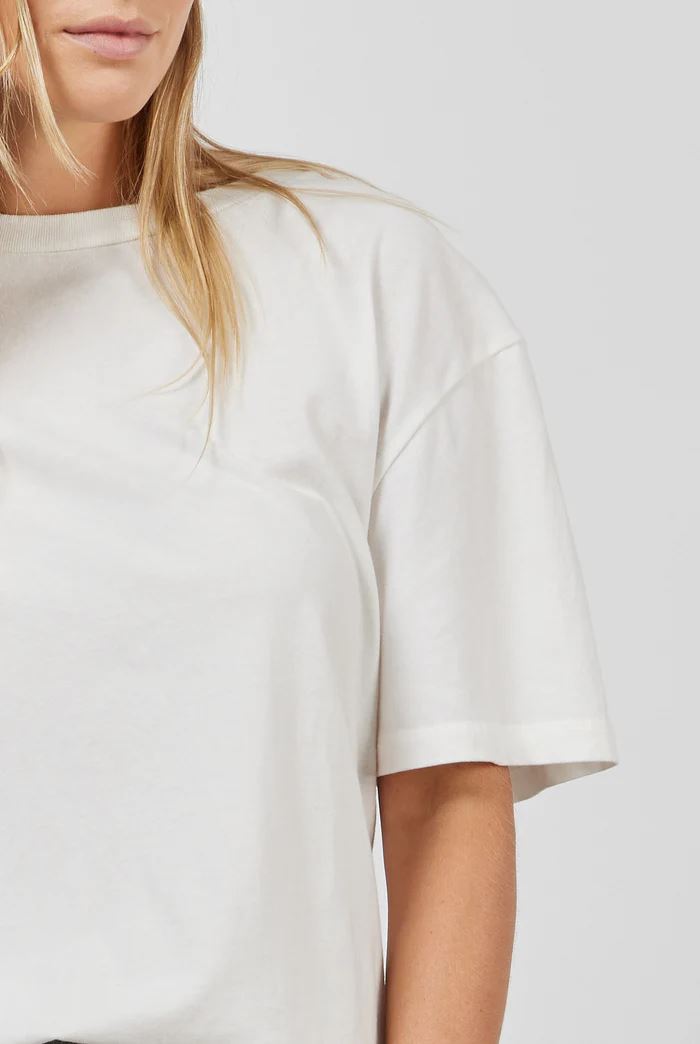 Academy Brand Women's Jimmy Boyfriend Tee - White Academy Brand