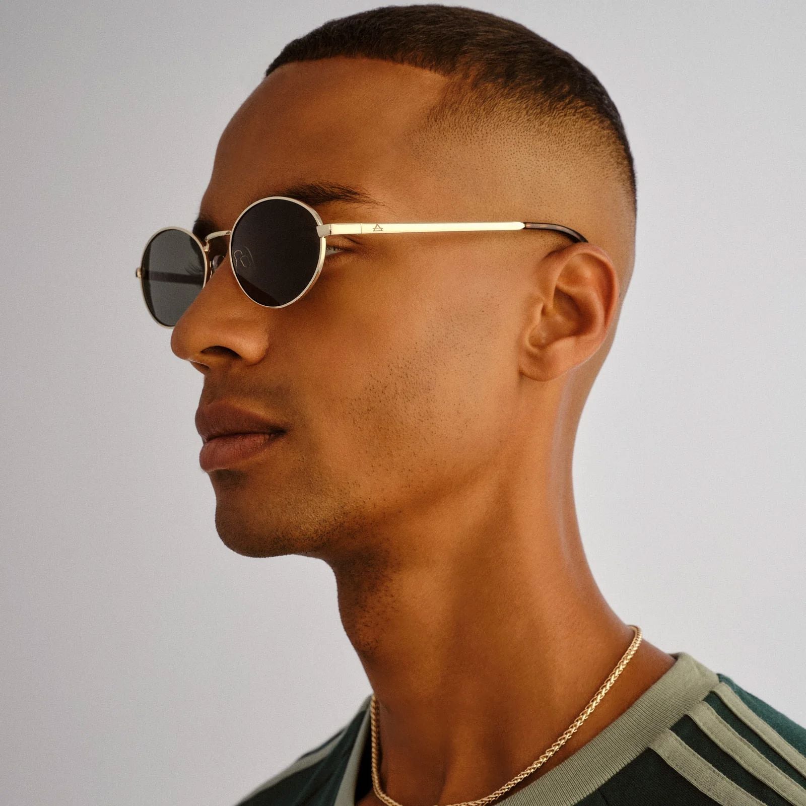 Aire Shades Ephermeris Unisex Sunglasses - Gold Khaki Mono Aire Shades
