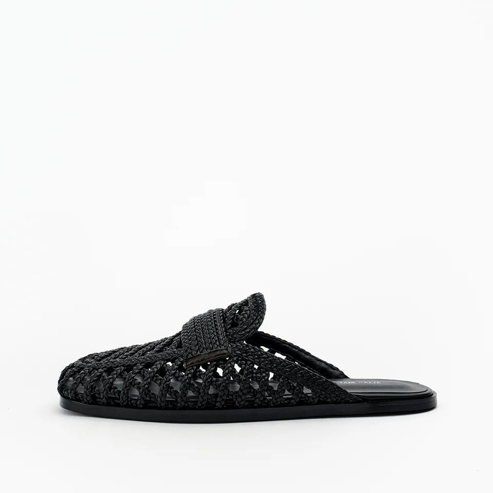 Alias Mae Krissy - Black Weave Slides Alias Mae 
