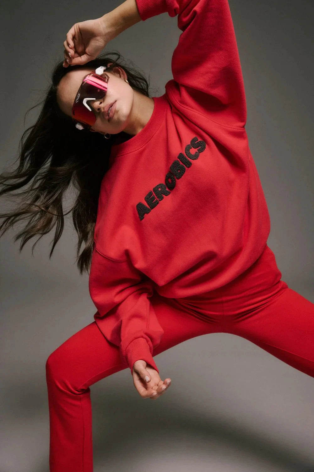 Araminta James Aerobics Sweatshirt - Tulip Red Araminta James