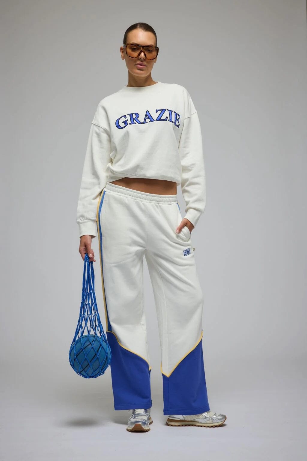 Araminta James Grazie Sweatshirt - Warm White Araminta James