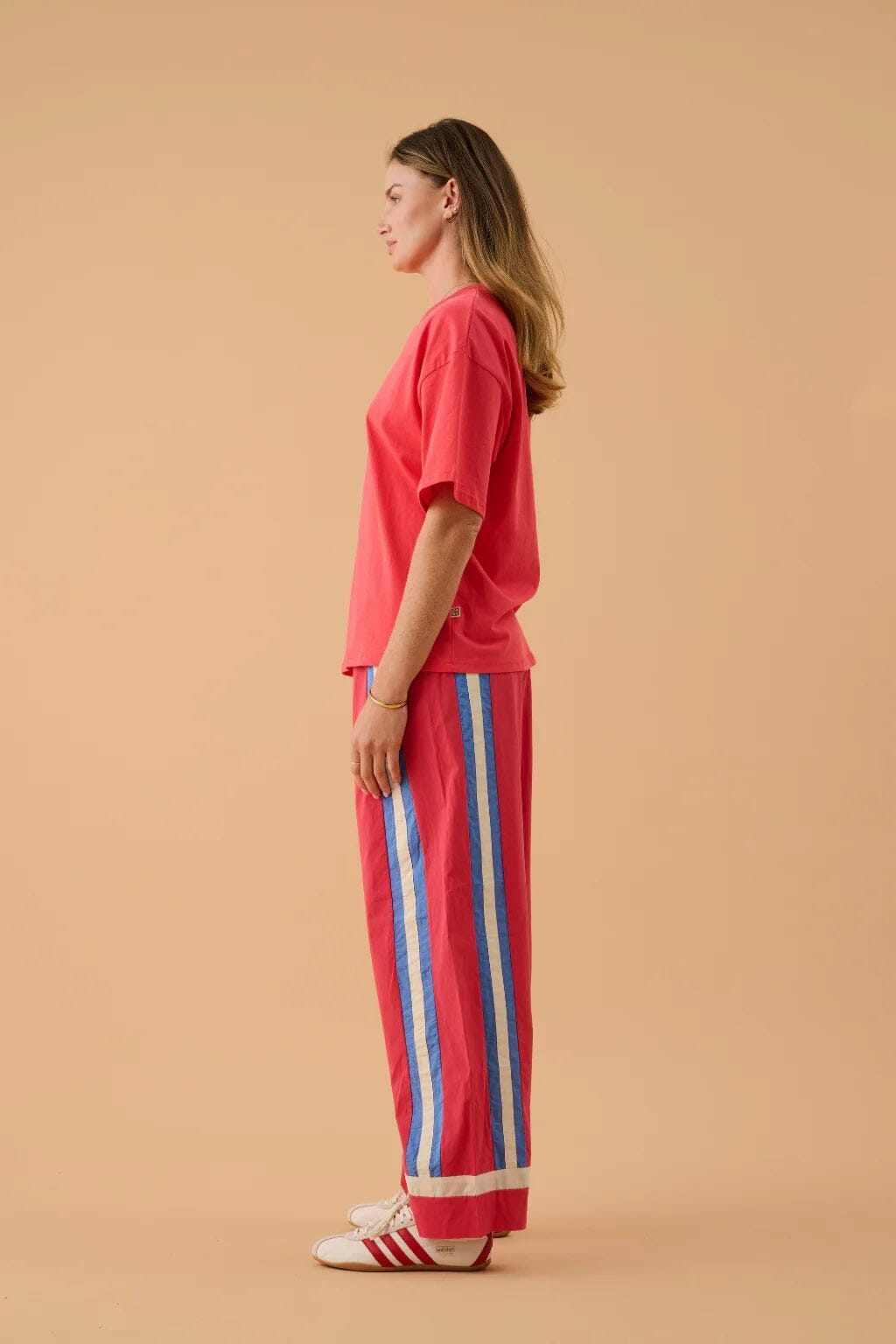 Araminta James La Mer Stripe Pants - Lobster Red Araminta James