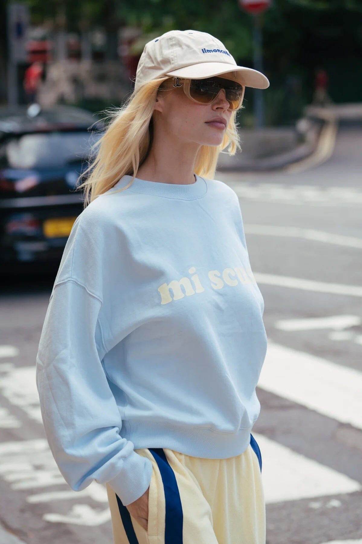 Araminta James Mi Scusi Sweatshirt - Washed Glacier Araminta James