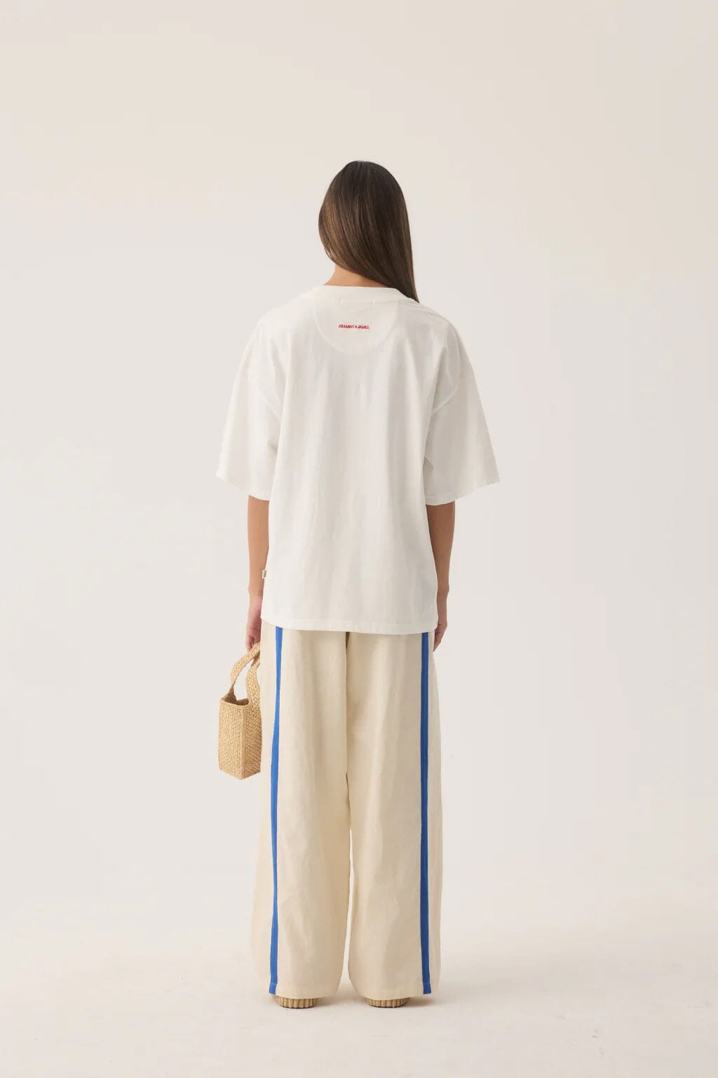 Araminta James Tropiques Oversized Tee - Warm White Araminta James
