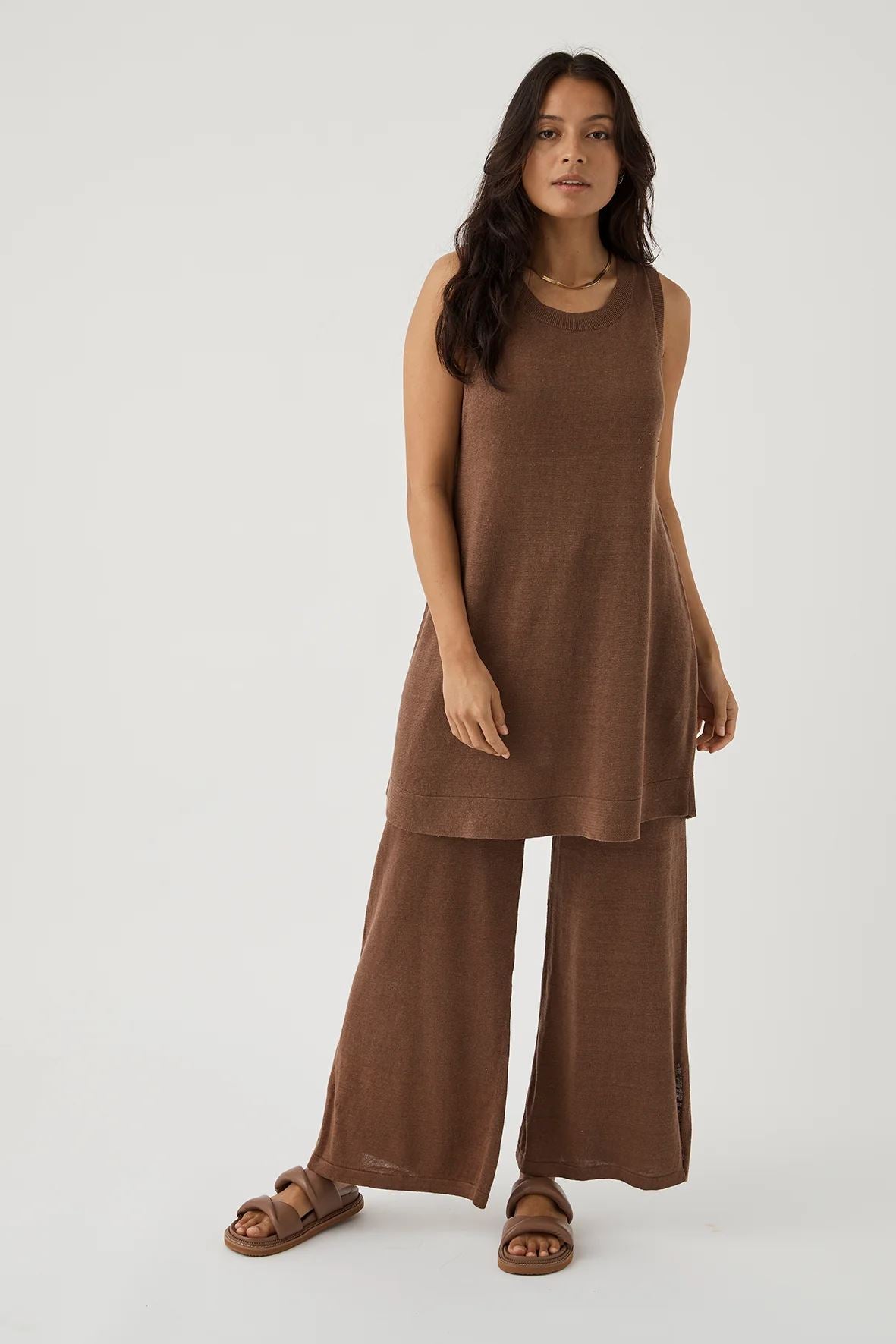 Arcaa Brie Shift Dress - Chocolate Arcaa