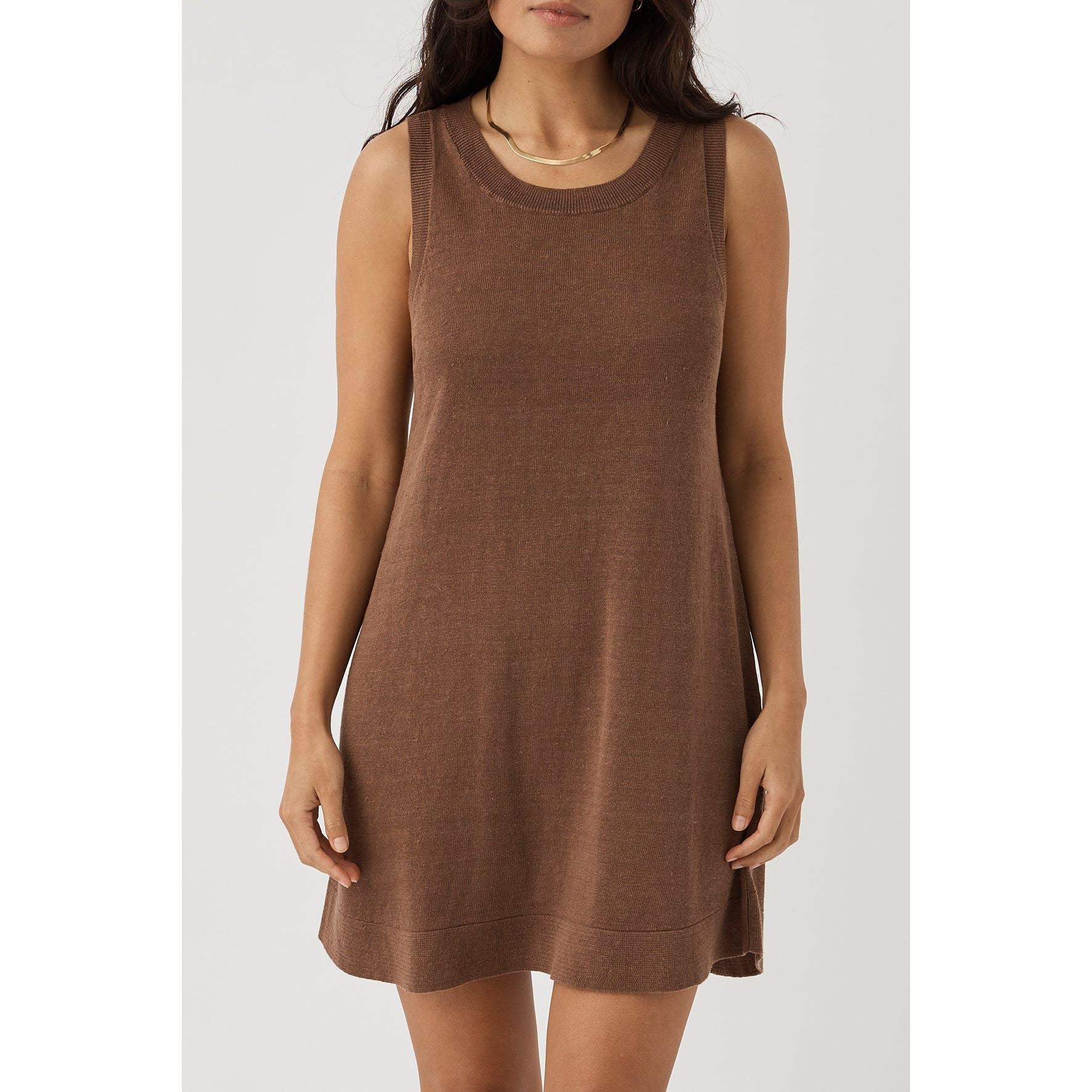 Arcaa Brie Shift Dress - Chocolate Arcaa