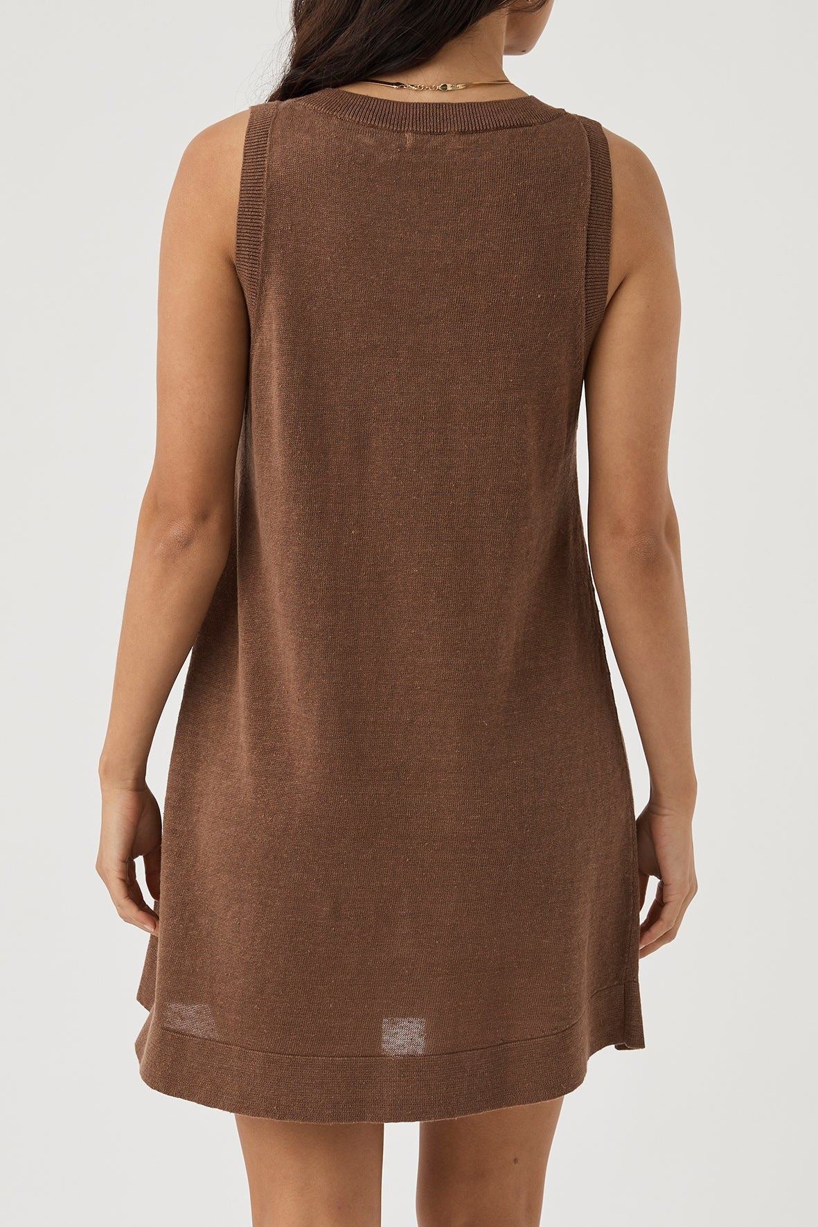 Arcaa Brie Shift Dress - Chocolate Arcaa