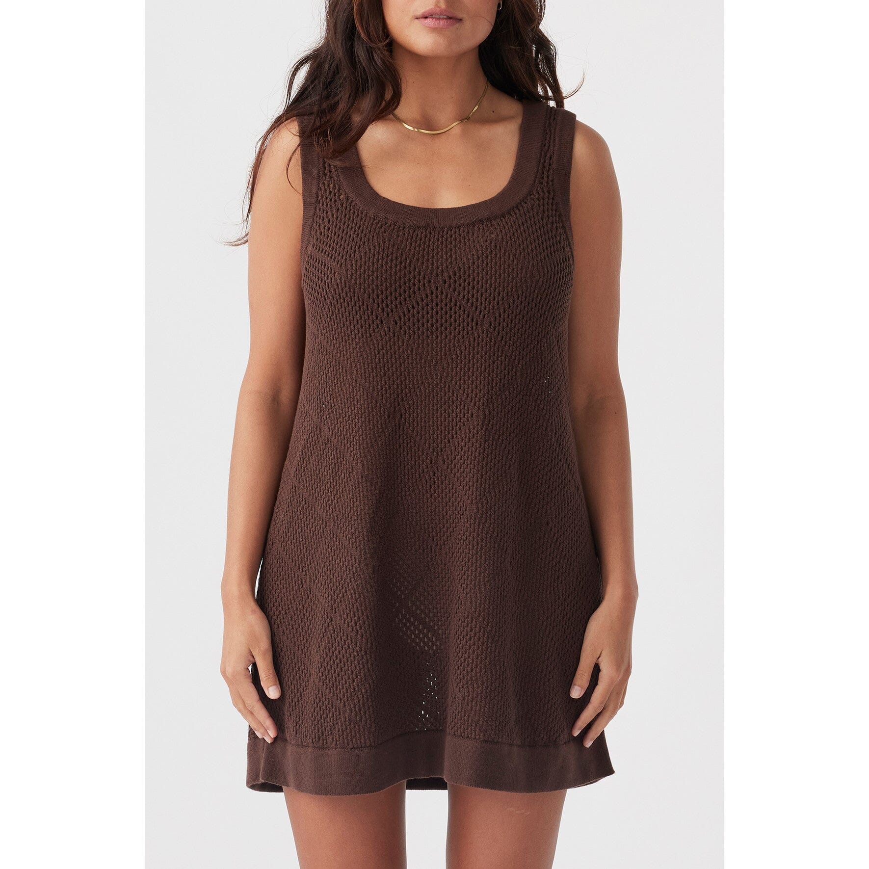 Arcaa Ezra Mini Dress - Chocolate Arcaa