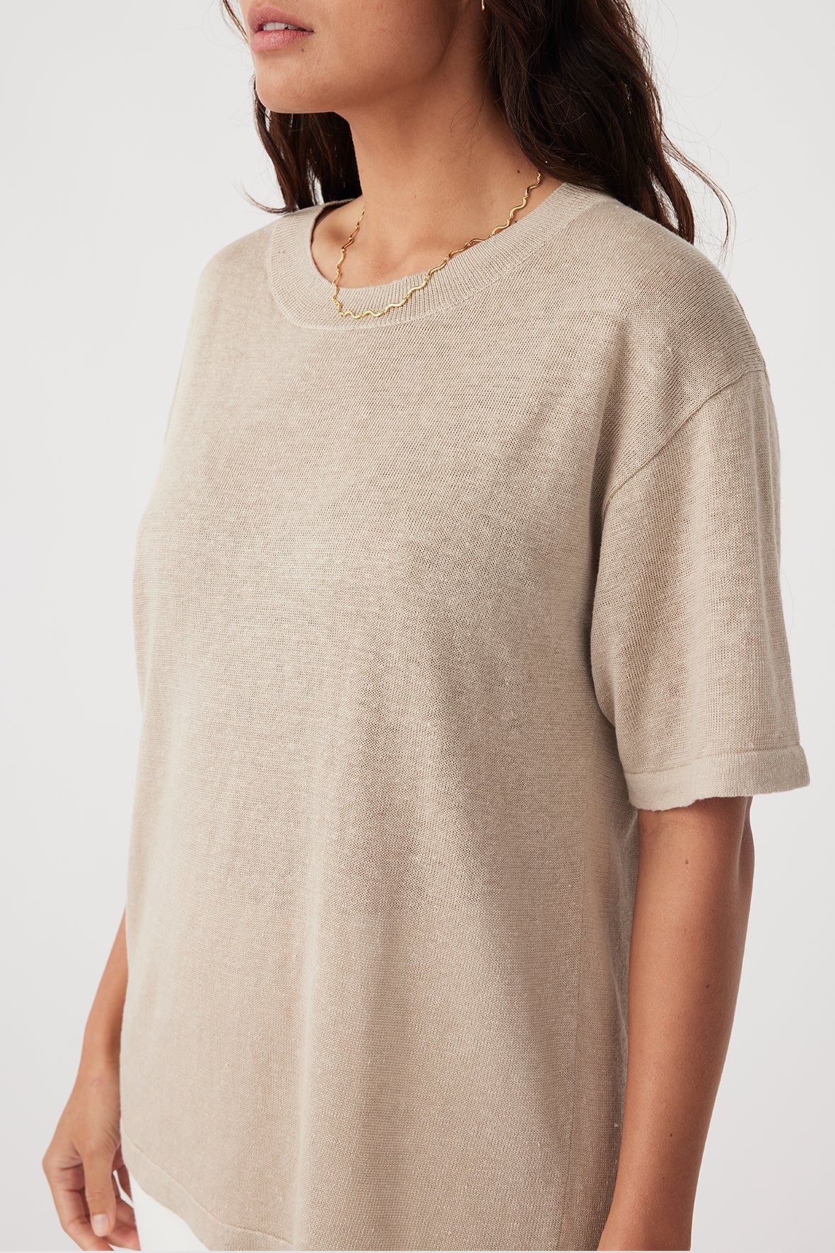 Arcaa Hugo T-shirt - Taupe Arcaa