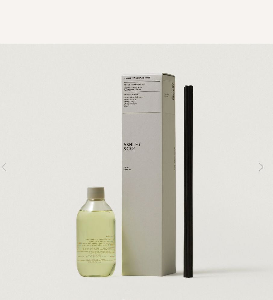 Ashley & Co Topup Home Perfume Reed Diffuser - Blossom & Gilt Ashley & Co