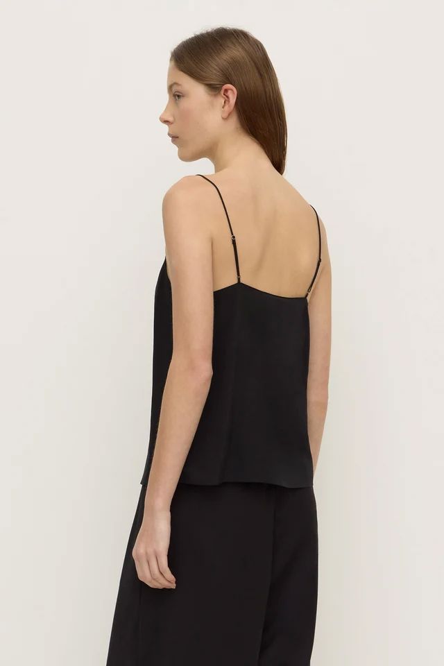 Assembly Label Aime Silk Tank - Black Tank Top Assembly Label 