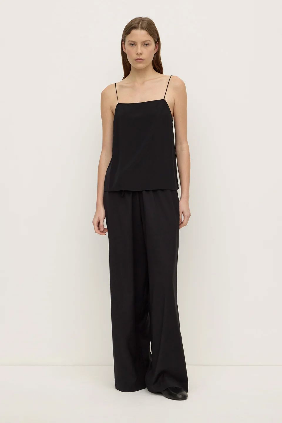 Assembly Label Aime Silk Tank - Black Tank Top Assembly Label 