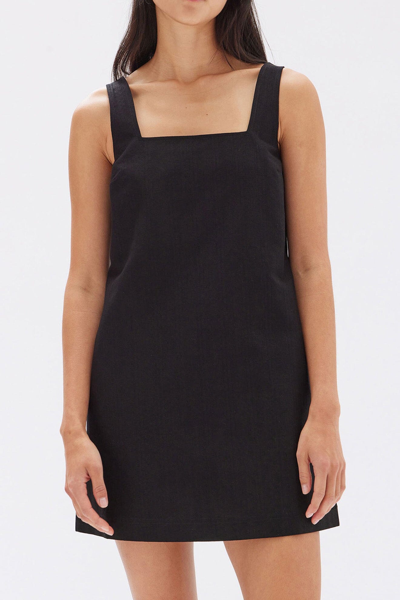 Assembly Label Alba Crepe Mini Dress - Black Assembly Label