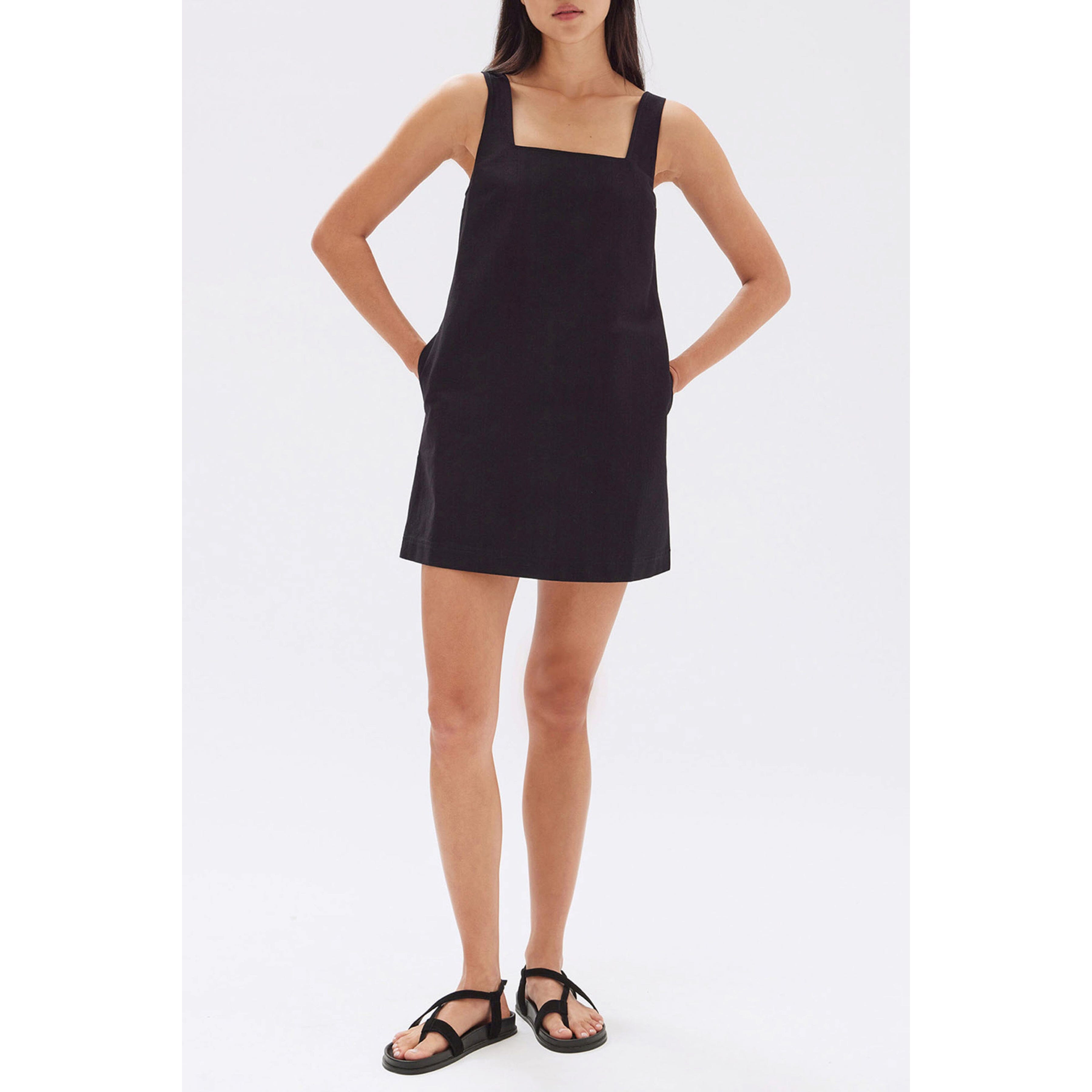 Assembly Label Alba Crepe Mini Dress - Black Assembly Label