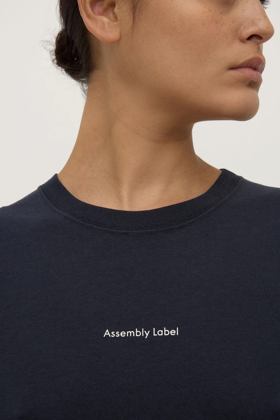 Assembly Label Atelier Logo Tee - True Navy/White Assembly Label