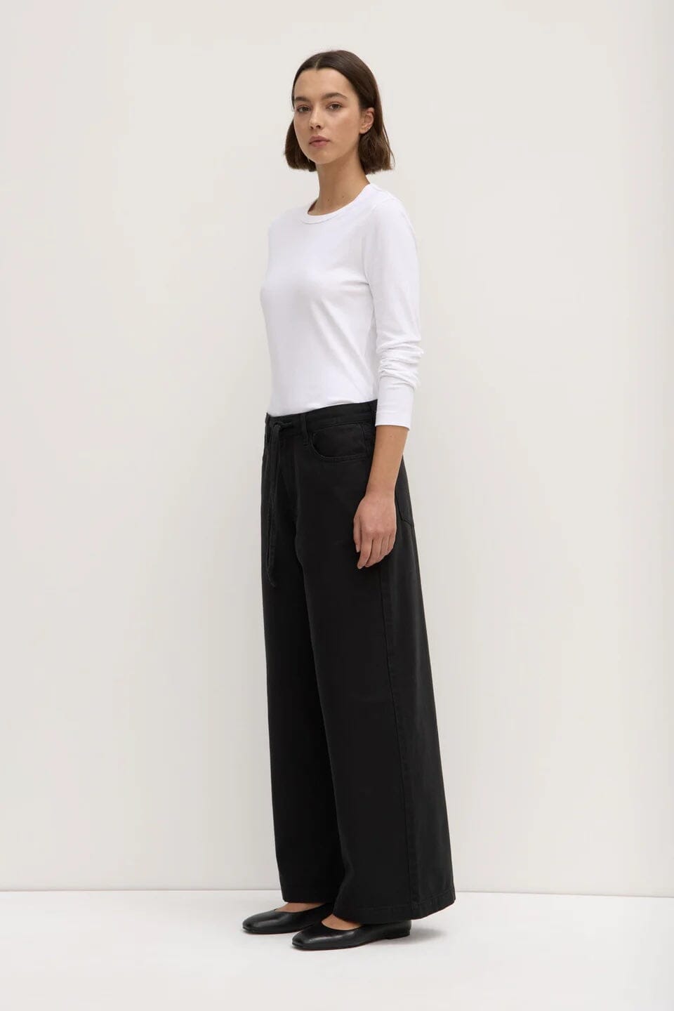 Assembly Label Bobbie Twill Midrise Pant - Black Assembly Label