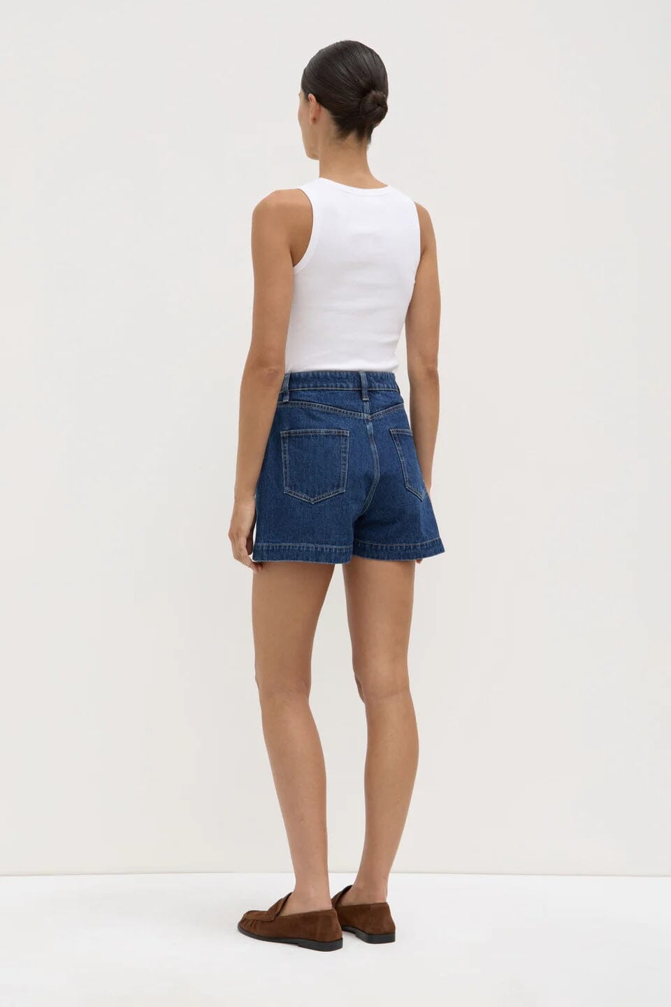Assembly Label Boxy Denim Short - Heritage Blue Assembly Label