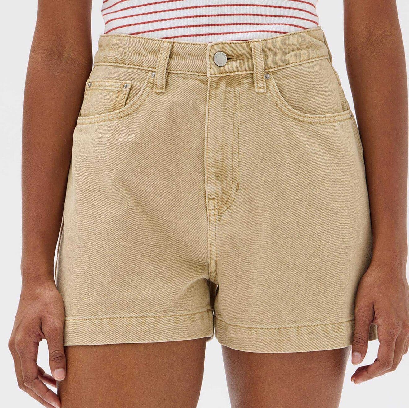 Assembly Label Boxy Denim Short - Tan Assembly Label