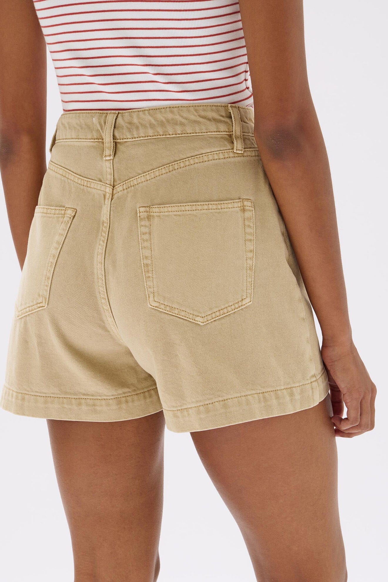 Assembly Label Boxy Denim Short - Tan Assembly Label