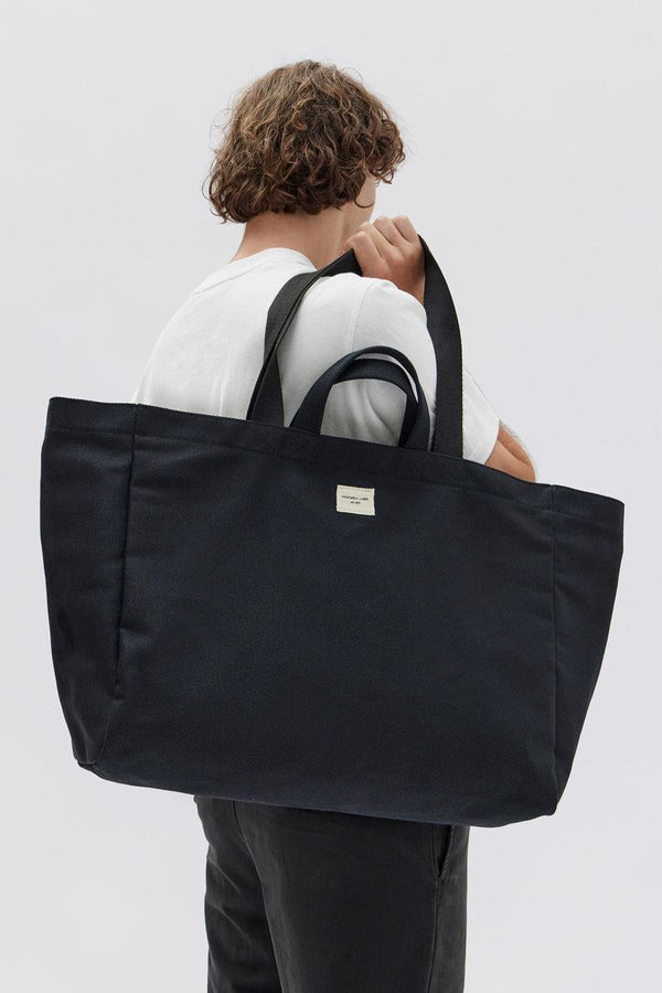 Assembly Label Canvas Tote - Black Assembly Label