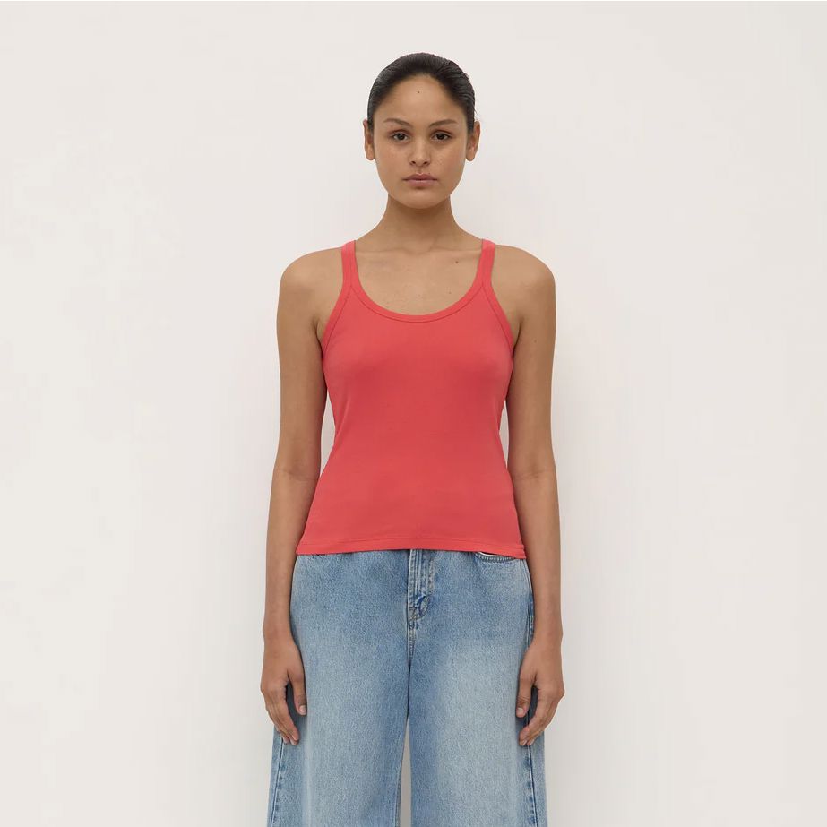 Assembly Label Charlie Rib Tank - Washed Chilli Assembly Label