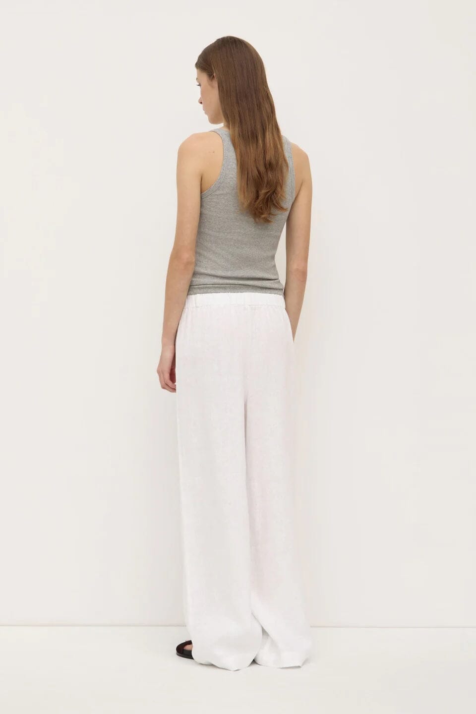 Assembly Label Everyday Linen Pant - White Assembly Label