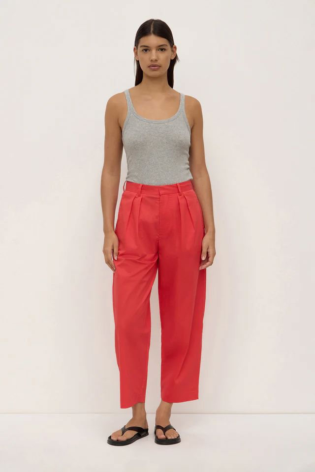 Assembly Label Geno Poplin Pant - Chilli Assembly Label