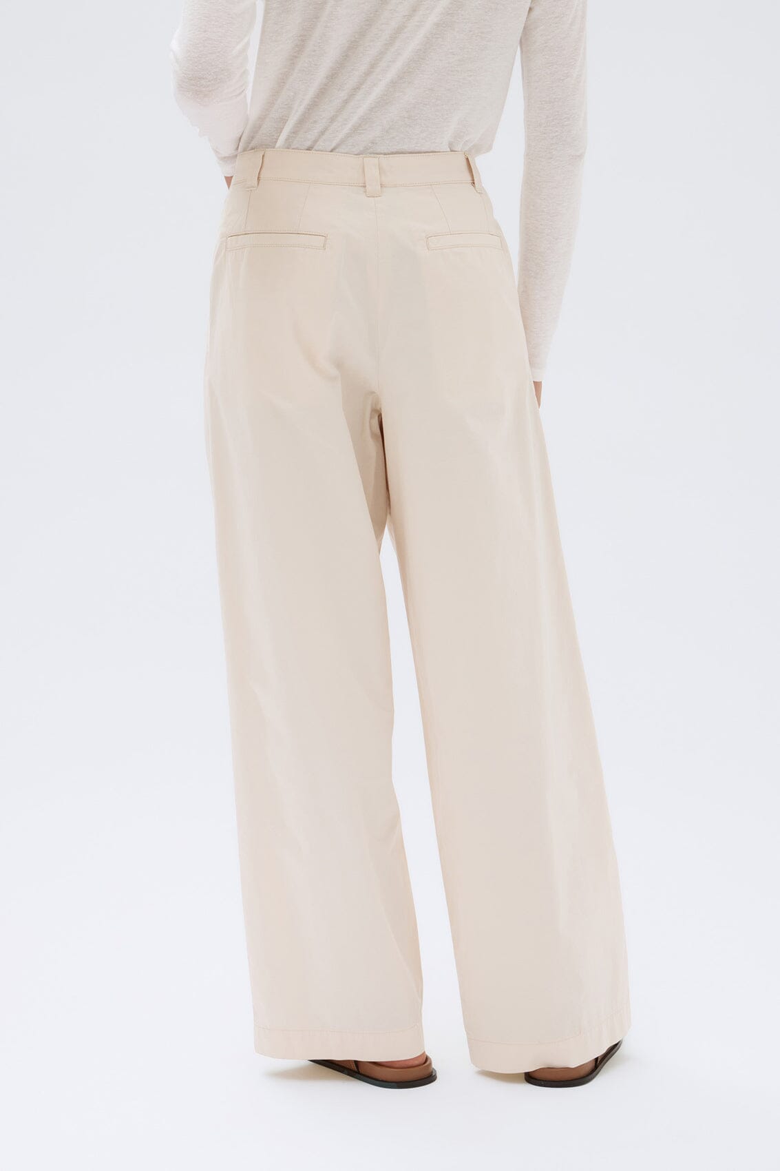 Assembly Label Haven Twill Pant - Cream Assembly Label