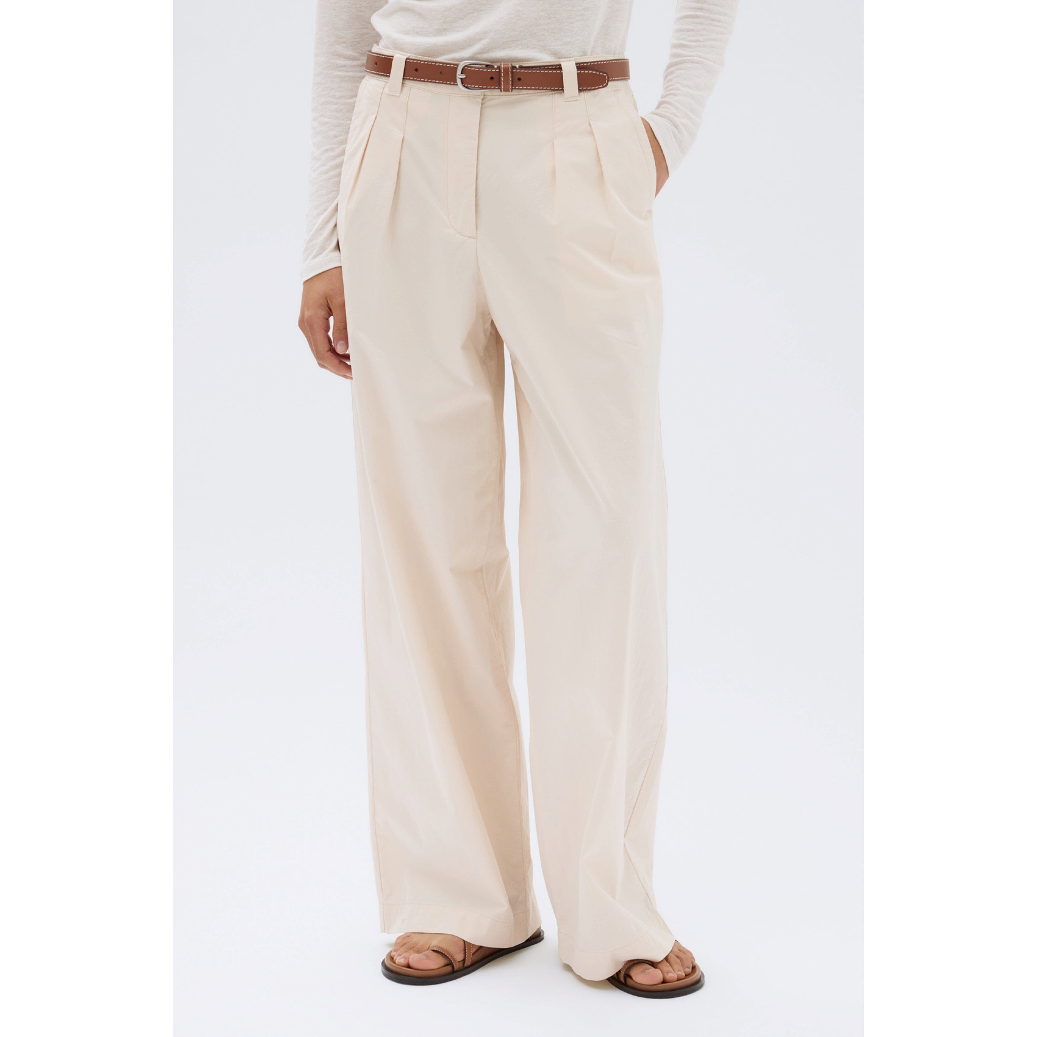 Assembly Label Haven Twill Pant - Cream Assembly Label