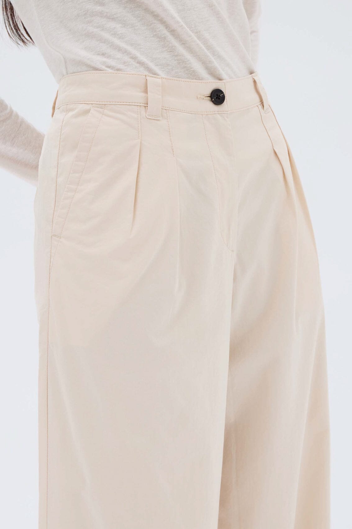 Assembly Label Haven Twill Pant - Cream Assembly Label