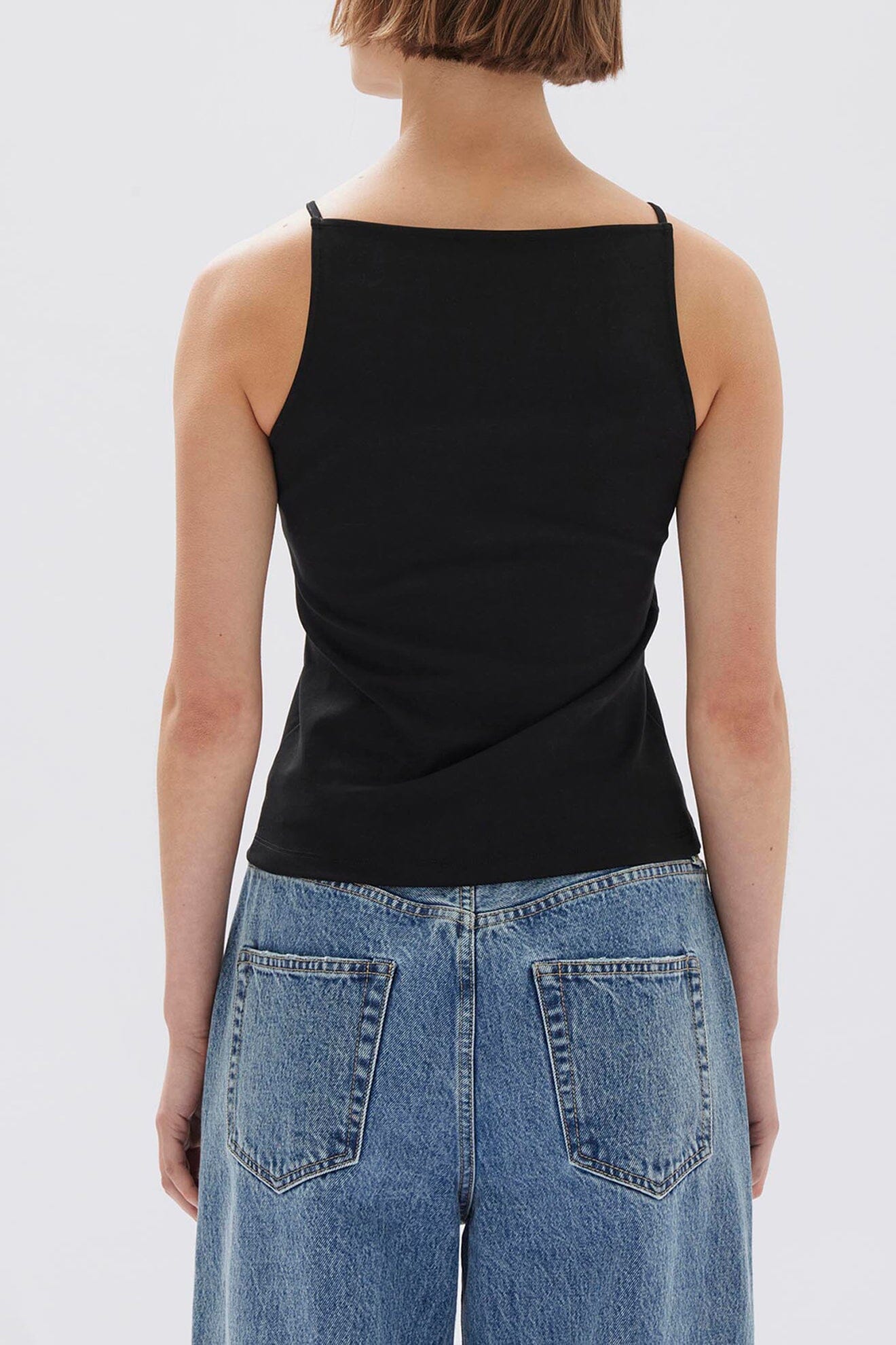 Assembly Label Ines Jersey Tank - Black Assembly Label