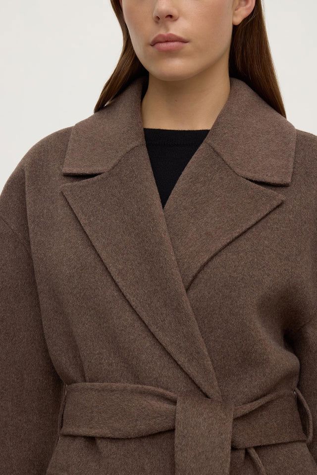 Assembly Label Ivy Wool Coat - Cocoa Marle Assembly Label
