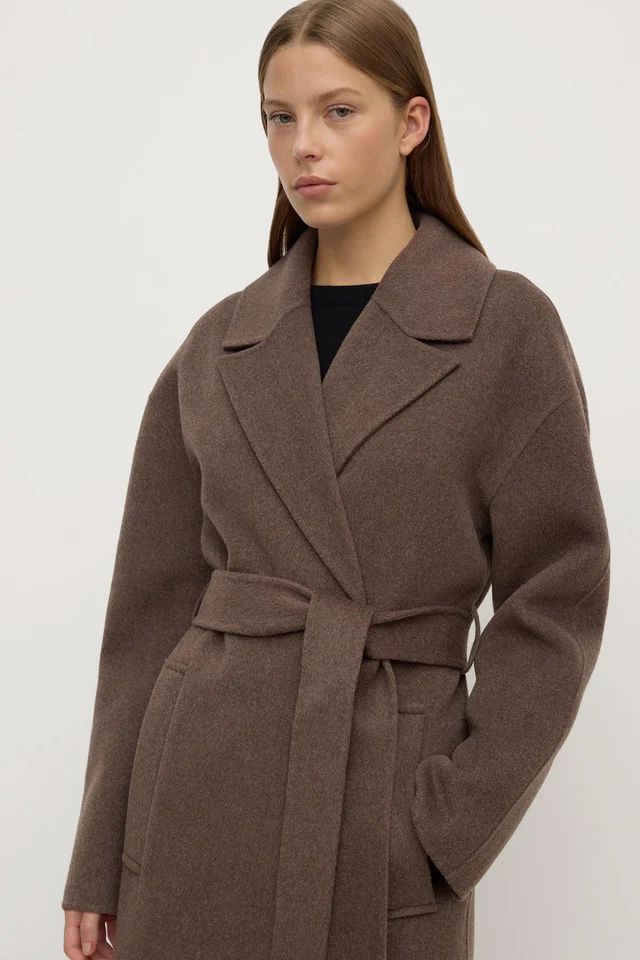 Assembly Label Ivy Wool Coat - Cocoa Marle Assembly Label
