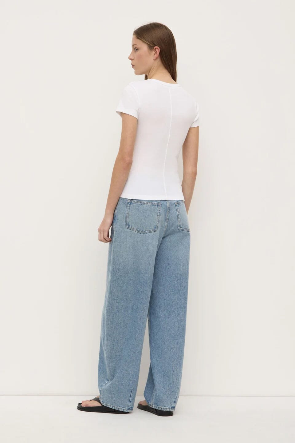 Assembly Label Linley Rib Tee - White Assembly Label