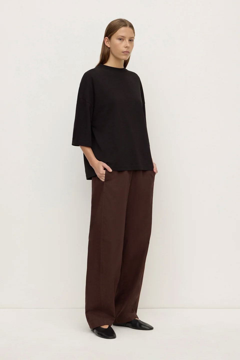 Assembly Label Max Cotton Oversized Tee - Black Women's T-shirt Assembly Label 