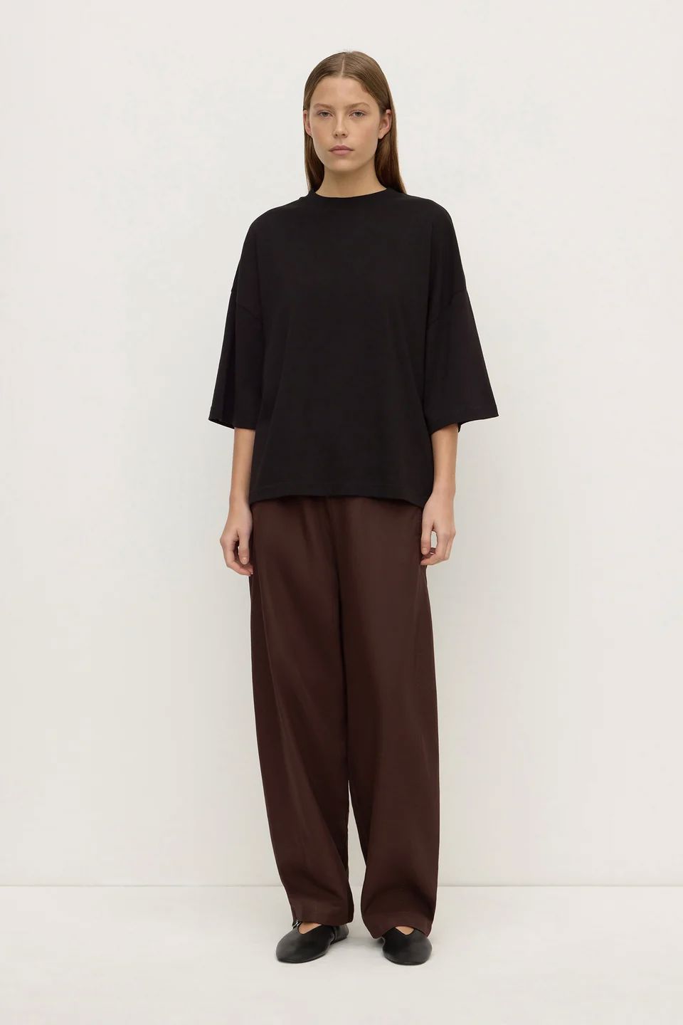 Assembly Label Max Cotton Oversized Tee - Black Women's T-shirt Assembly Label 