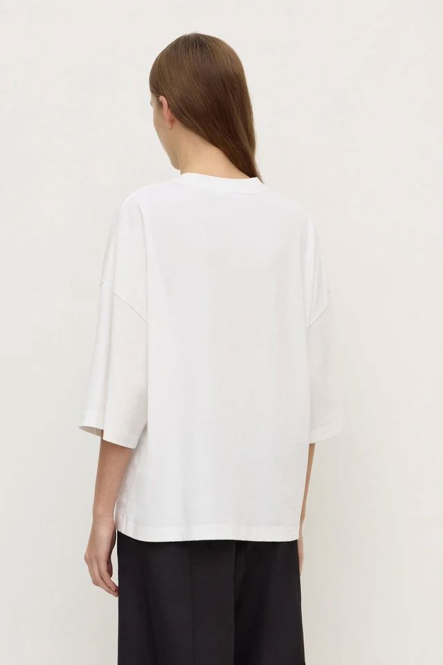 Assembly Label Max Cotton Oversized Tee - White Women's T-shirt Assembly Label 