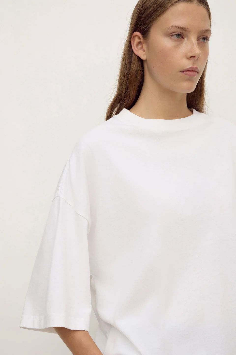 Assembly Label Max Cotton Oversized Tee - White Women's T-shirt Assembly Label 