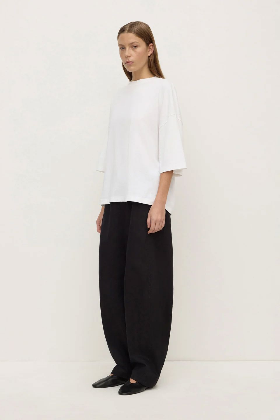 Assembly Label Max Cotton Oversized Tee - White Women's T-shirt Assembly Label 