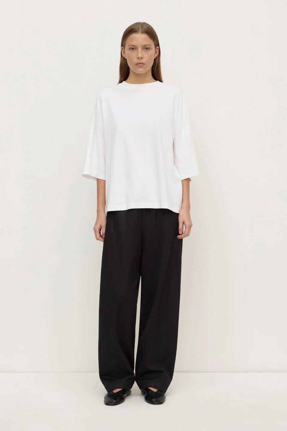 Assembly Label Max Cotton Oversized Tee - White Women's T-shirt Assembly Label 
