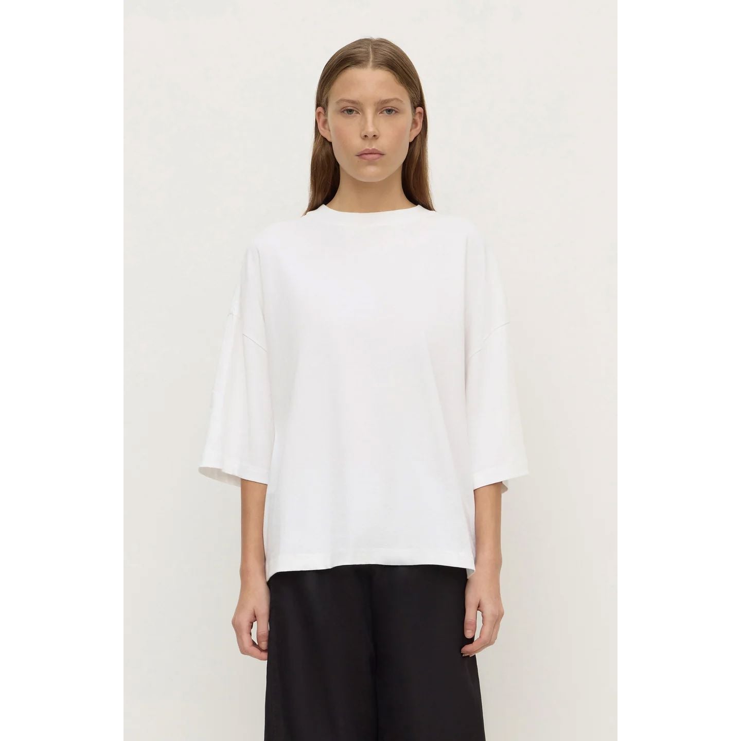 Assembly Label Max Cotton Oversized Tee - White Women's T-shirt Assembly Label 