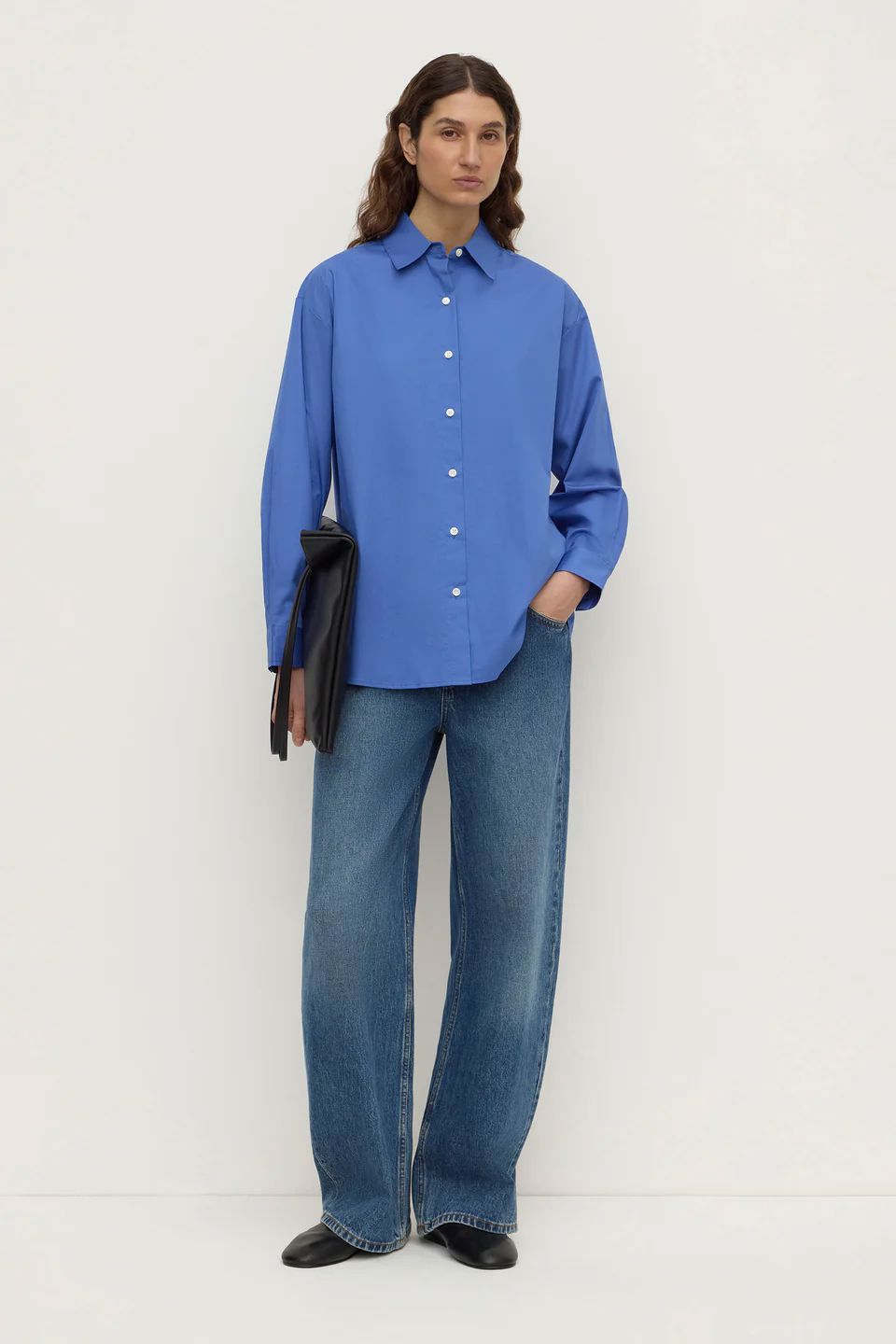Assembly Label Micha Poplin Shirt - New Blue Assembly Label