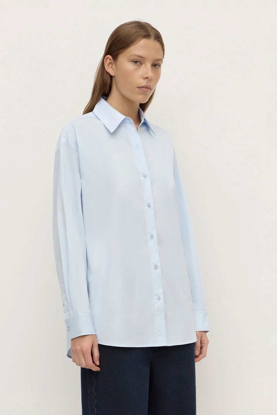 Assembly Label Micha Poplin Shirt - Powder Blue Assembly Label