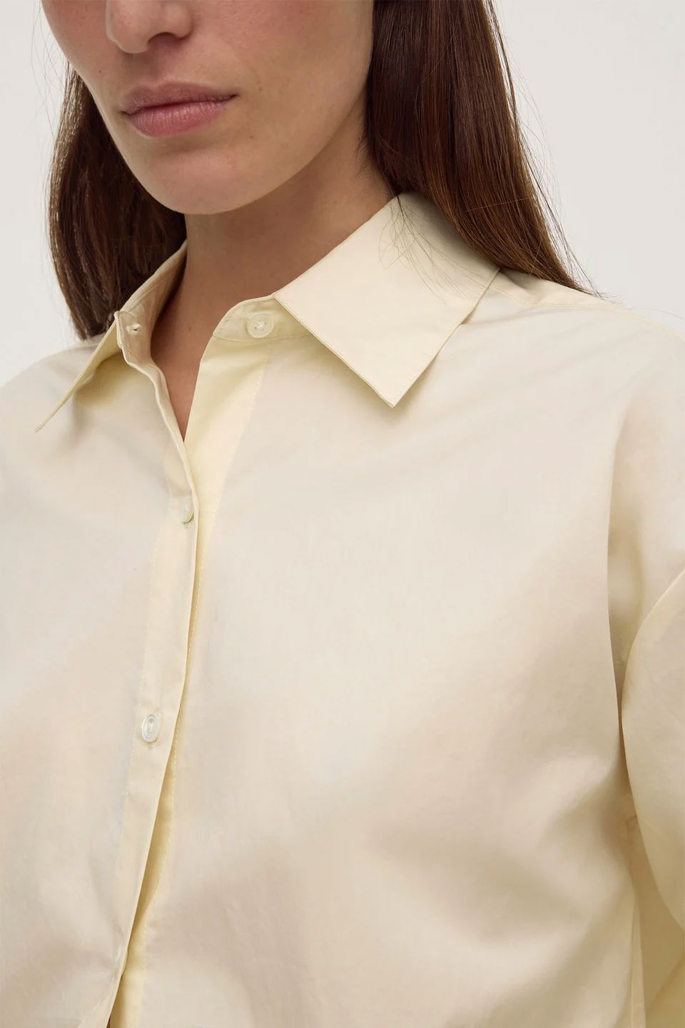 Assembly Label Micha Poplin Shirt - Vanilla Women's Shirt Assembly Label 