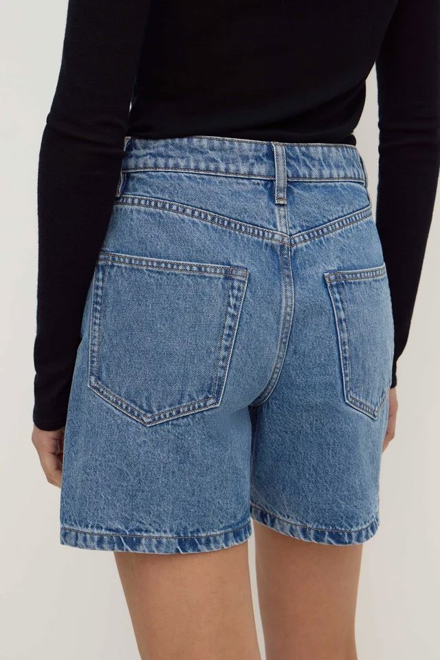 Assembly Label Mid Rise Vintage Denim Short - Classic Blue Women’s Denim Shorts Assembly Label 