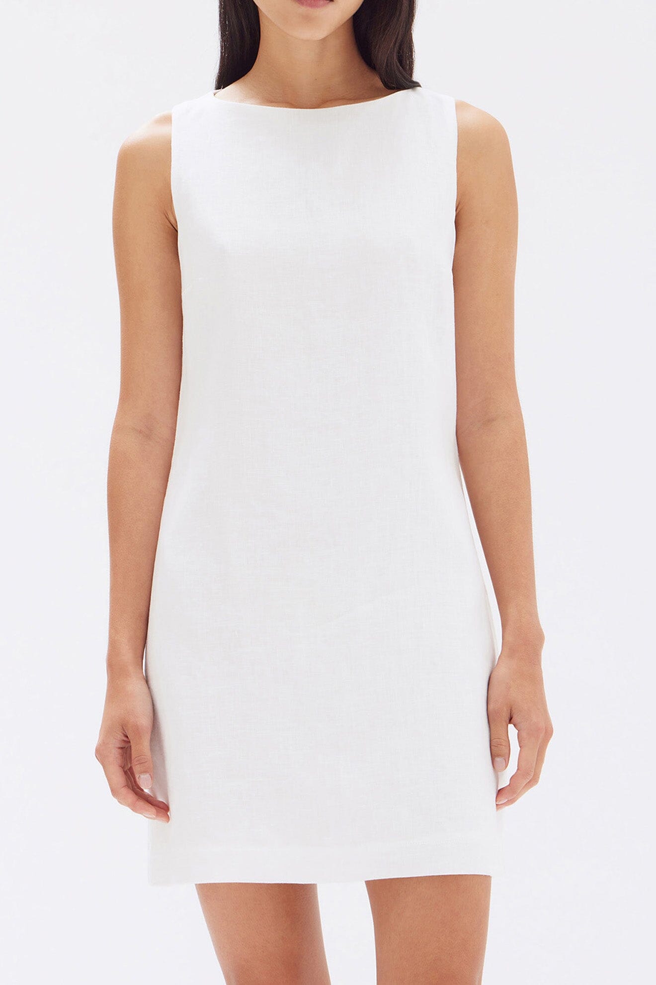 Assembly Label Nadine Linen Mini Dress - White Assembly Label